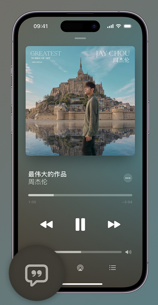 海林iphone维修分享如何在iPhone上使用Apple Music全新唱歌功能 