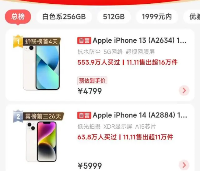 海林苹果14维修分享iPhone14配置不如同价位的安卓还能大卖 