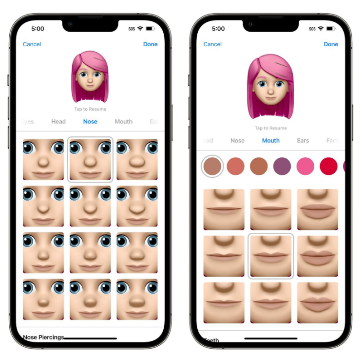 海林苹果手机维修分享​iOS 16中的拟我表情有了哪些变化和升级 